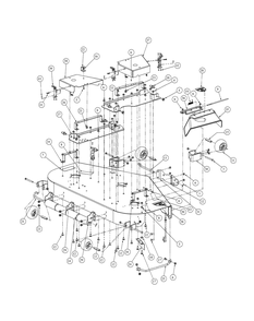 Fabricated Deck Assembly (Nov. 2003 And Prior) Diagram and Parts List for M54-KW 53BB5DBW750-23-HP Cub Cadet Lawn Tractor